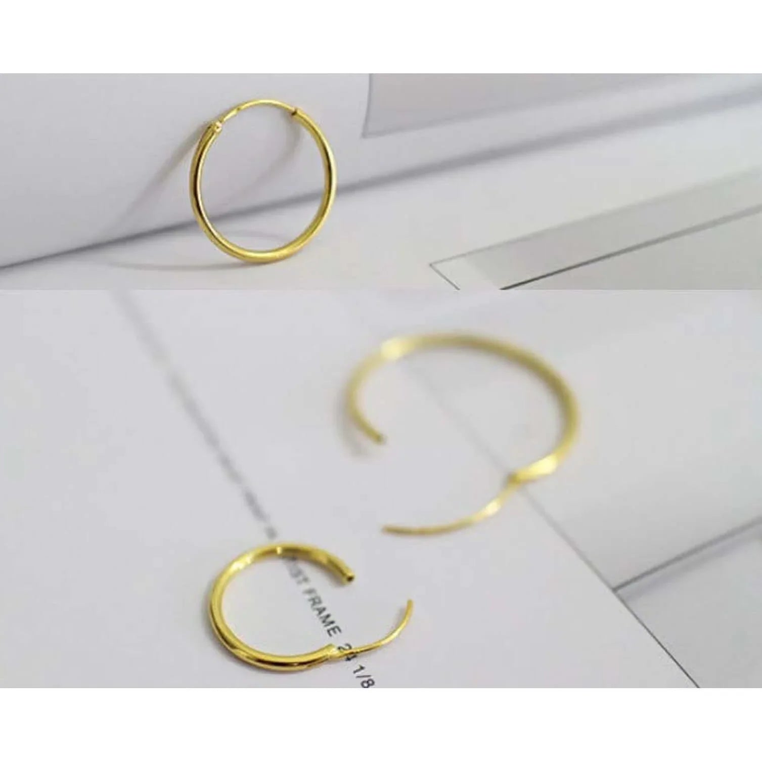 Personalised Birthstone Hoops Earrings-Deluxur
