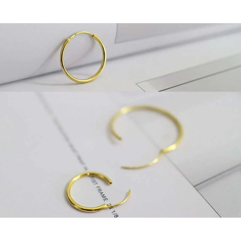 Personalised Birthstone Hoops Earrings-Deluxur