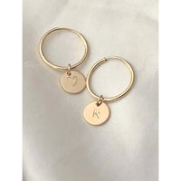 Personalised Birthstone Hoops Earrings-Deluxur