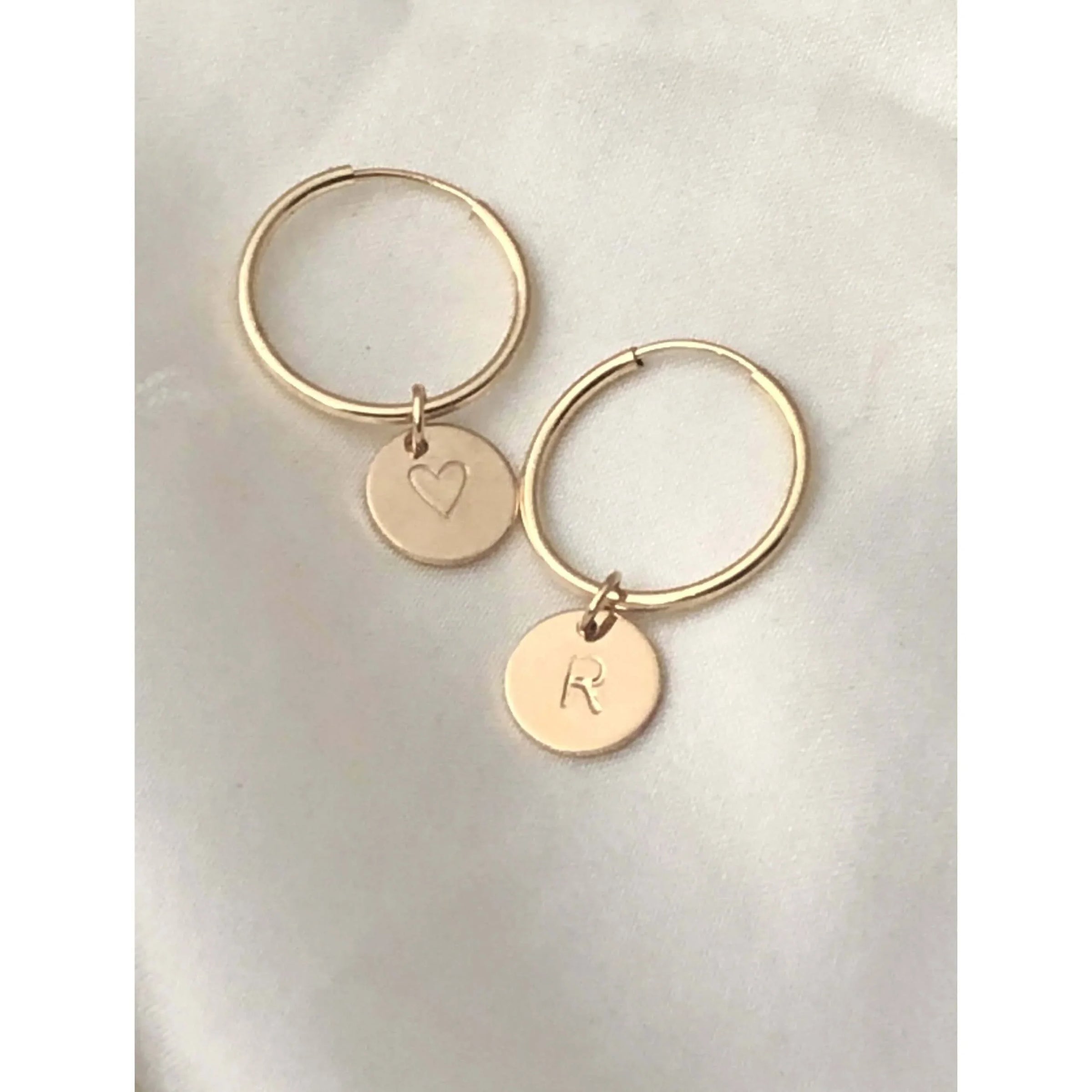 Personalised Birthstone Hoops Earrings-Deluxur