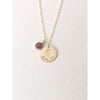 Personalised Birthstone Initial Necklace-Deluxur