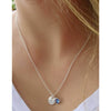 Personalised Birthstone Initial Necklace-Deluxur