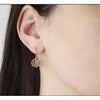 Personalised Hammered Earrings-Deluxur