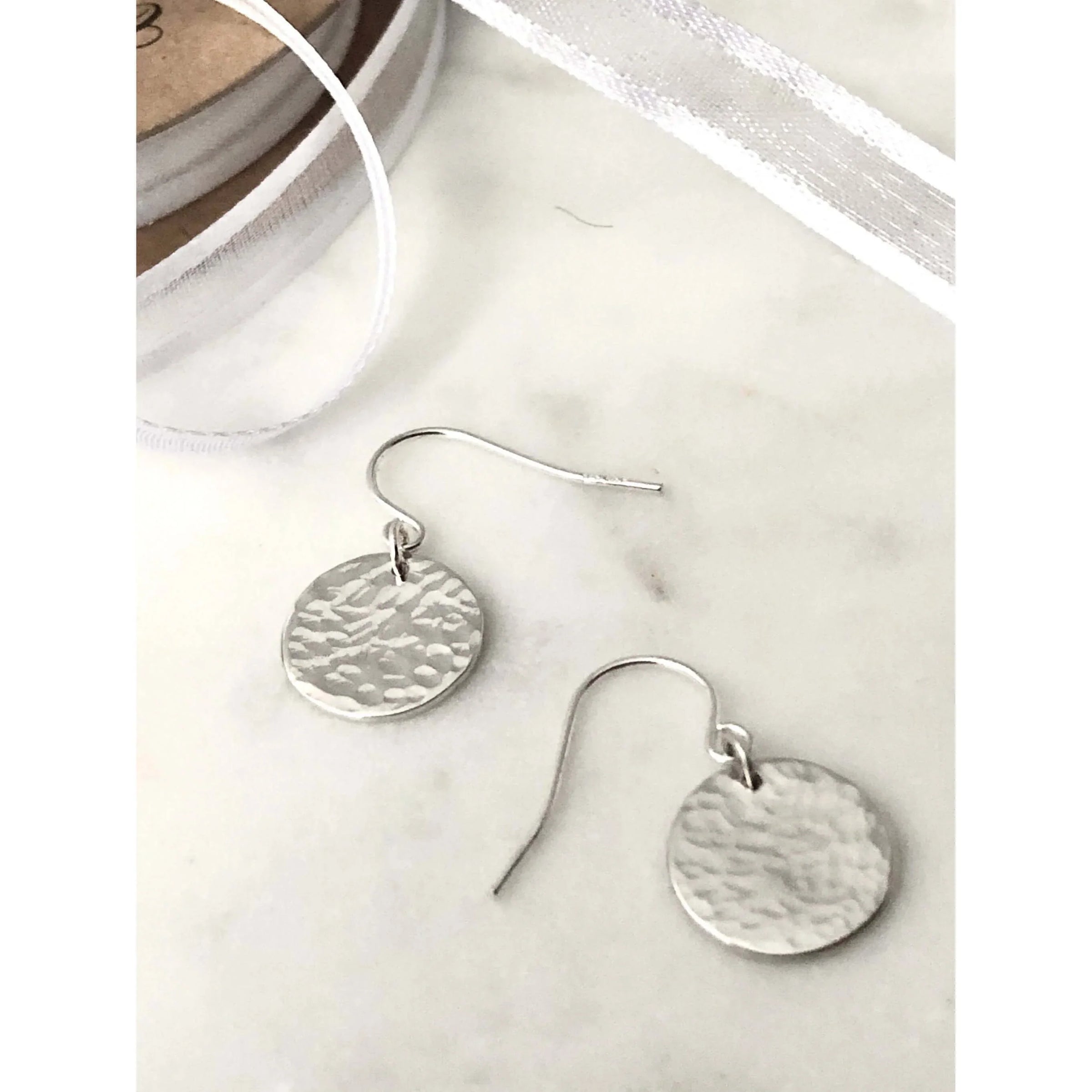 Personalised Hammered Earrings-Deluxur