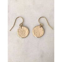 Personalised Hammered Earrings-Deluxur
