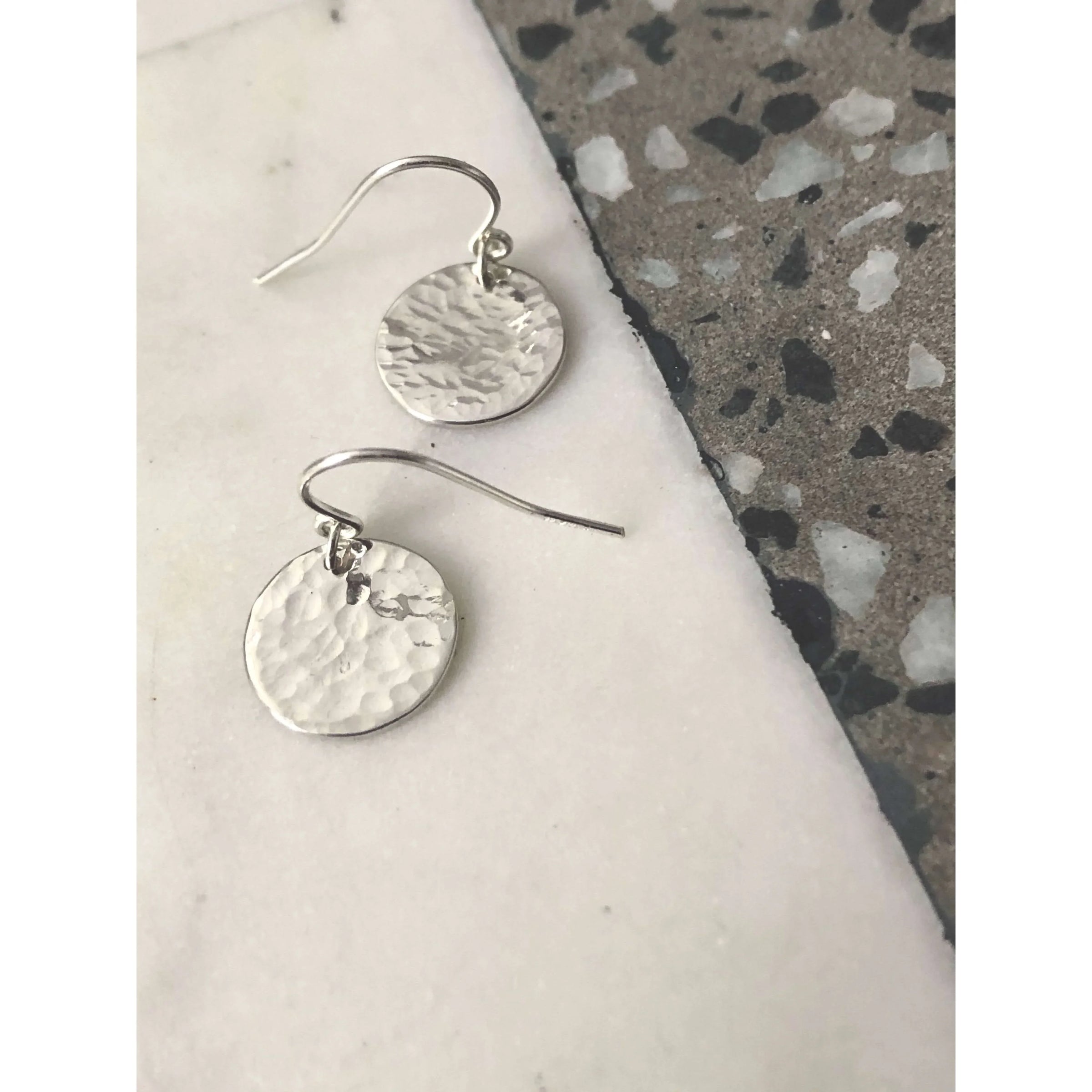 Personalised Hammered Earrings-Deluxur