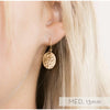 Personalised Hammered Earrings-Deluxur