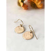 Personalised Hammered Earrings-Deluxur