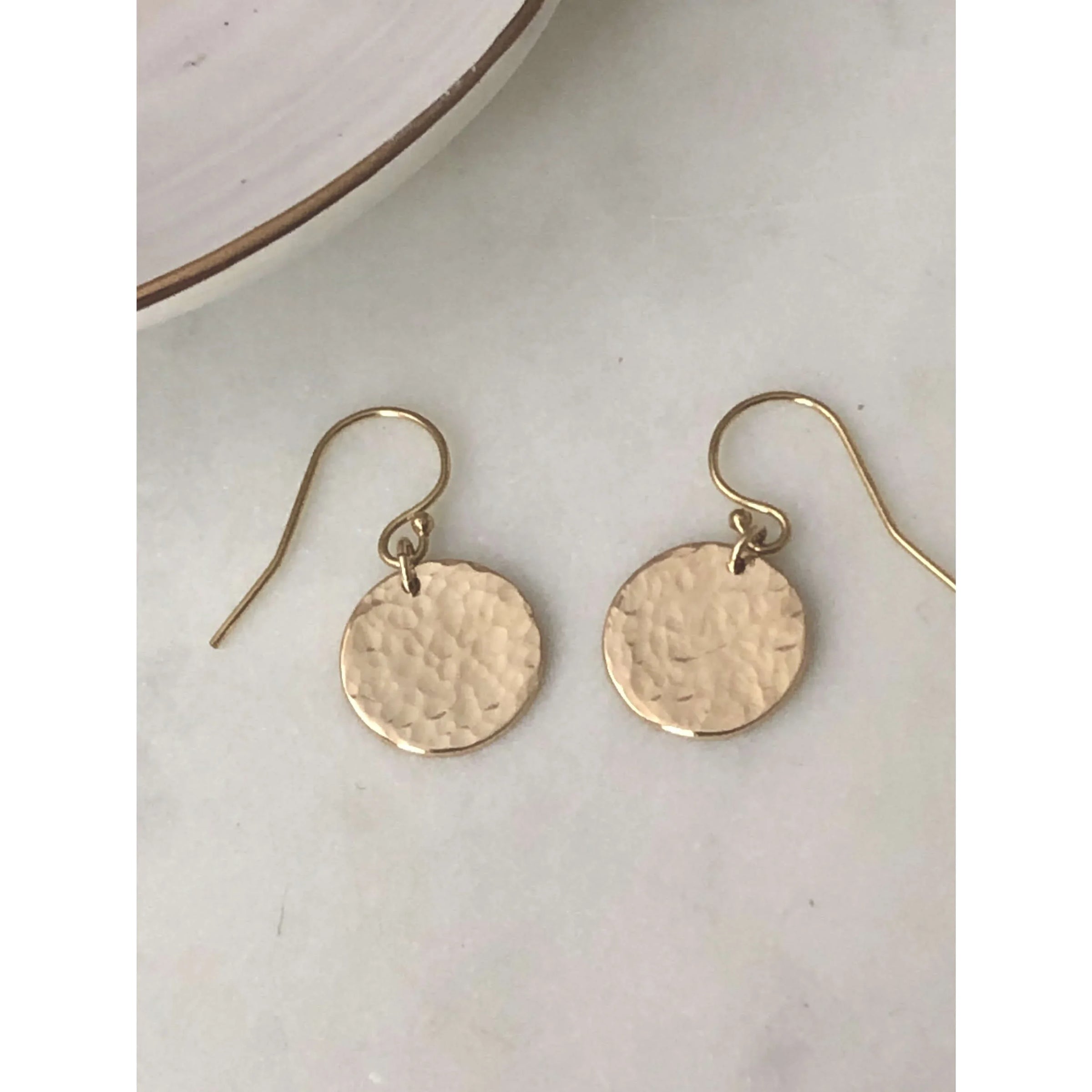 Personalised Hammered Earrings-Deluxur