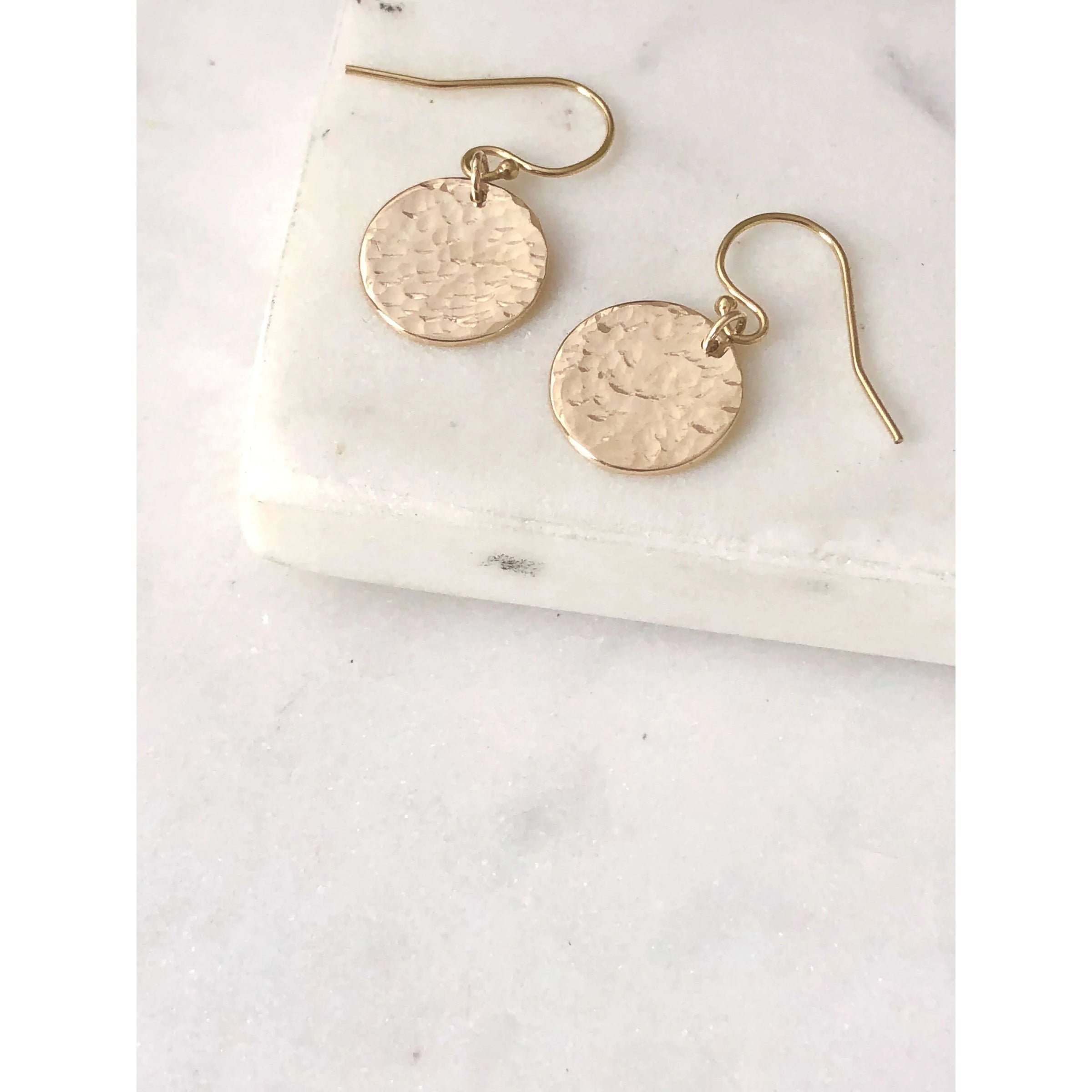 Personalised Hammered Earrings-Deluxur
