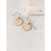Personalised Hammered Earrings-Deluxur