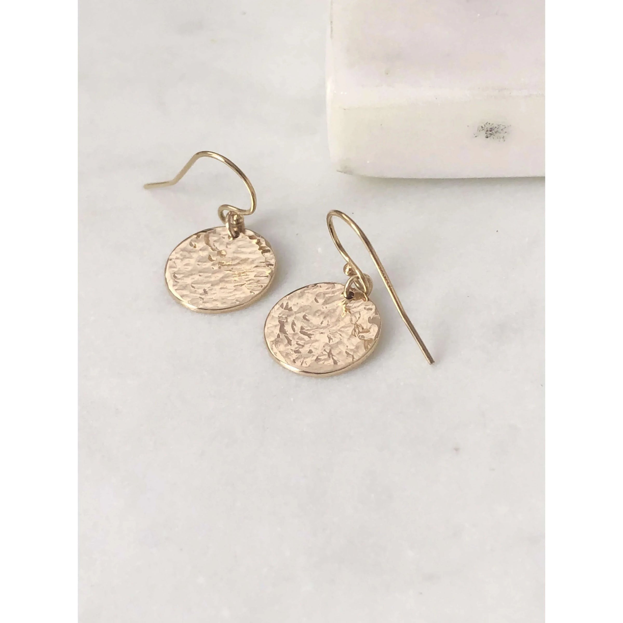 Personalised Hammered Earrings-Deluxur