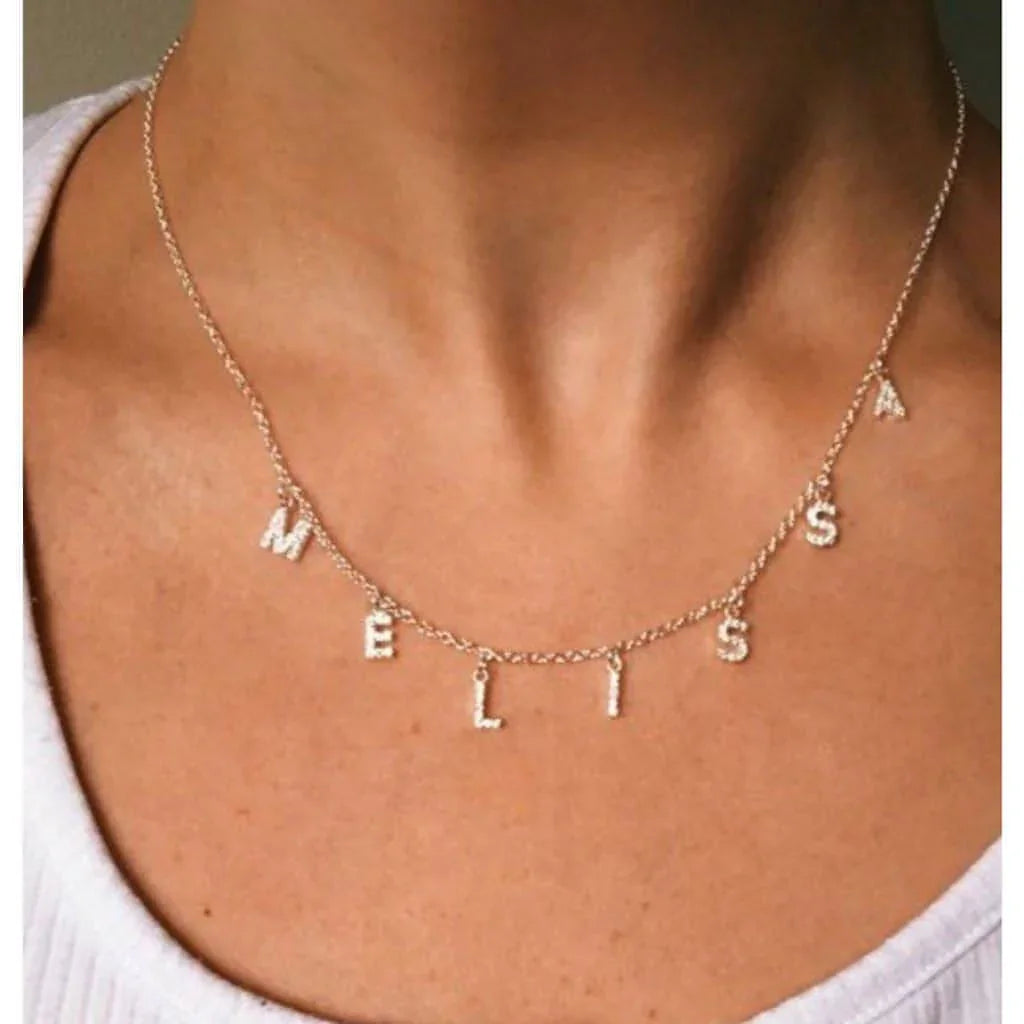 Personalised Letter Necklace-Deluxur