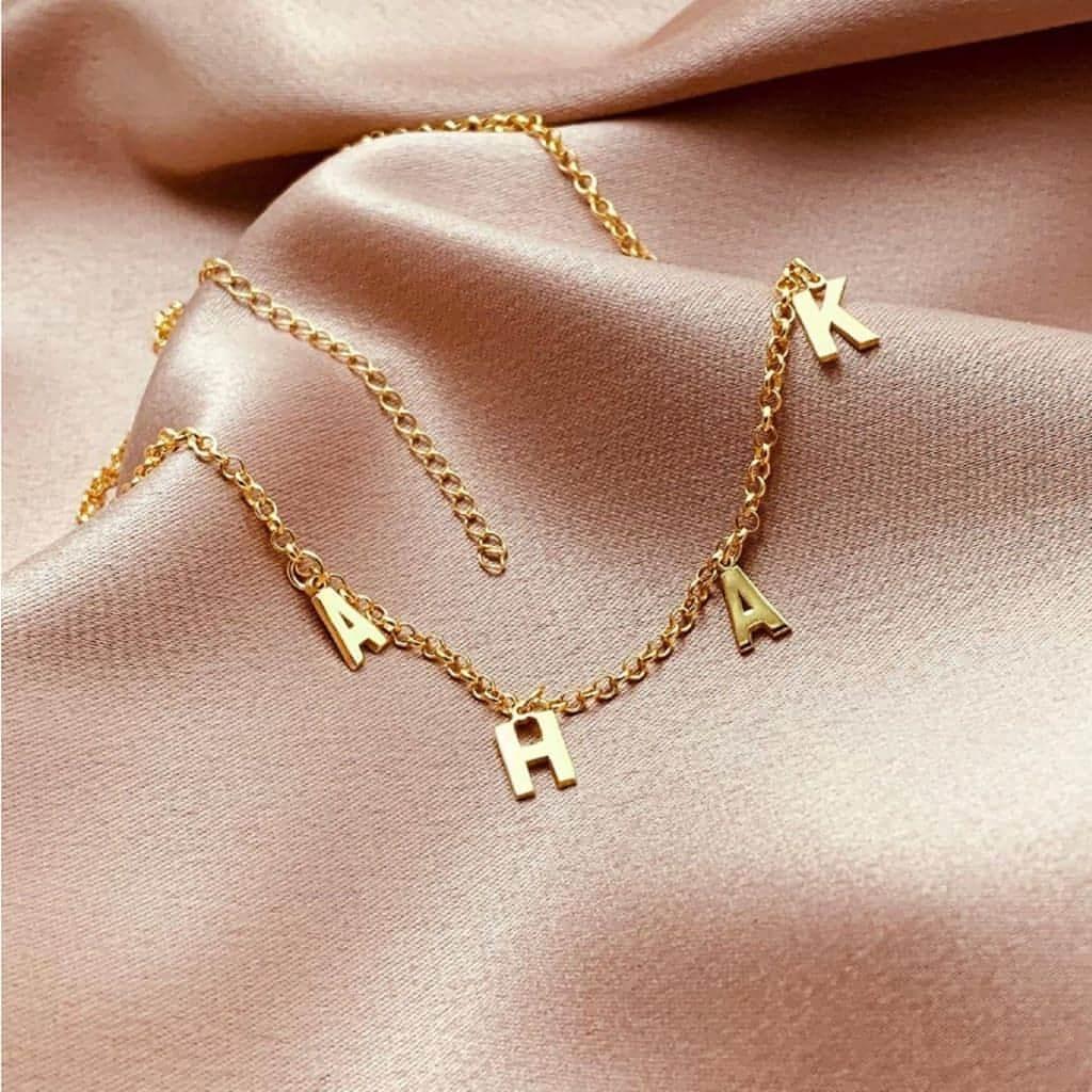 Personalised Letter Necklace-Deluxur