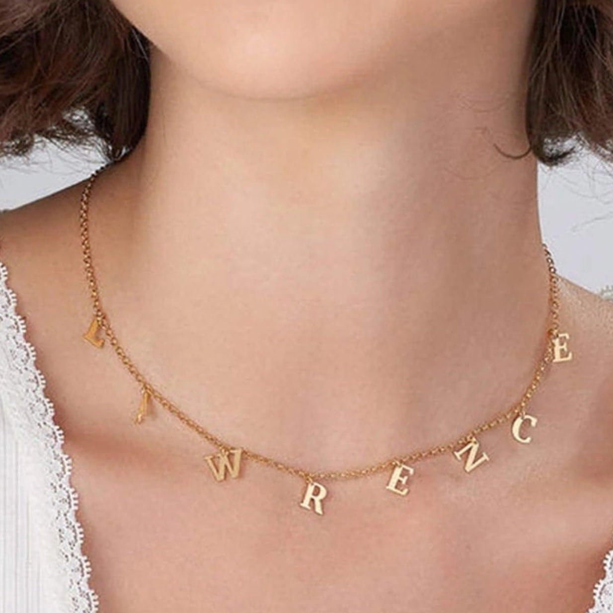 Fashion Letter Necklaces, Chain Letter, Letter Necklace Pendant
