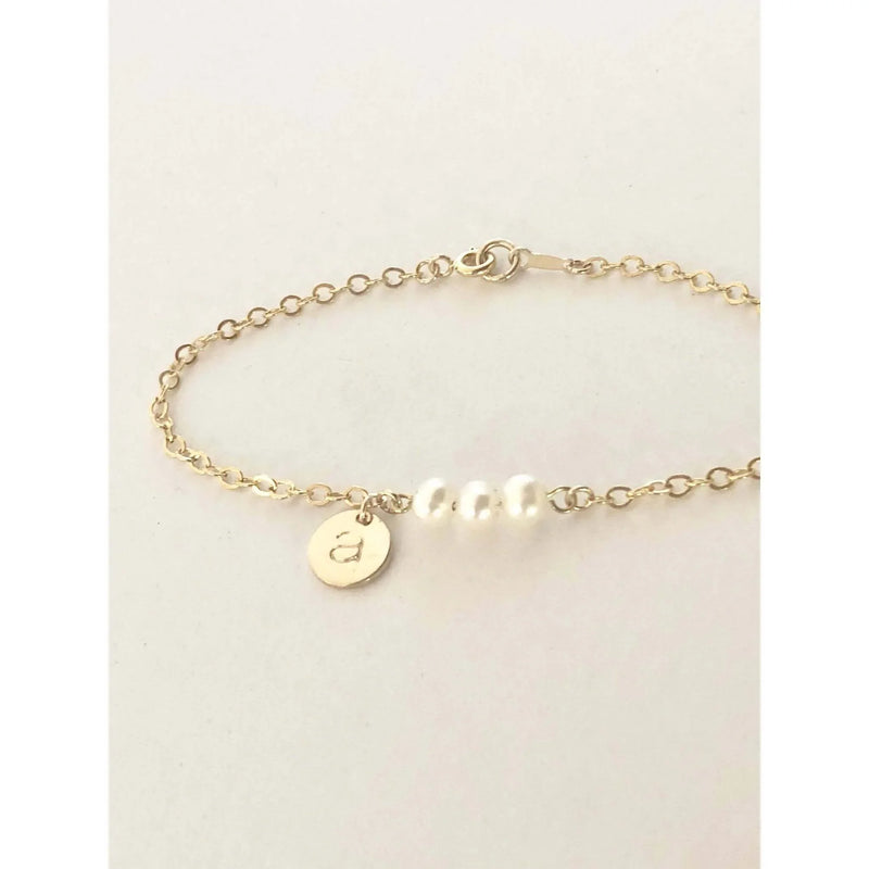Personalised Pearl Bracelet-Deluxur