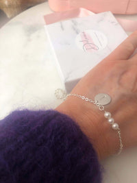 Personalised Pearl Bracelet-Deluxur