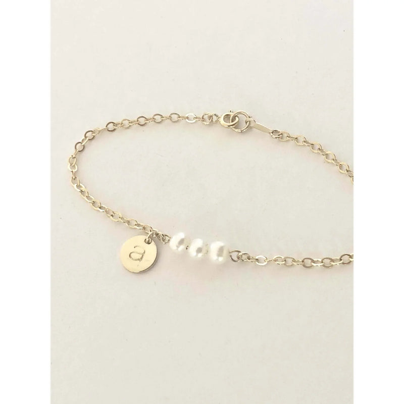 Personalised Pearl Bracelet-Deluxur