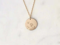 Personalised Wildflower Bouquet Necklace-Deluxur