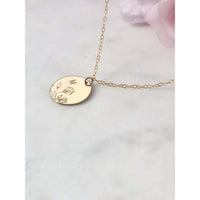 Personalised Wildflower Bouquet Necklace-Deluxur