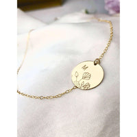 Personalised Wildflower Bouquet Necklace-Deluxur