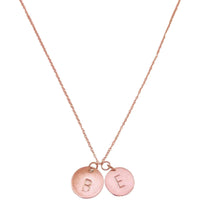 Rose Gold 2 Discs Necklace-Deluxur