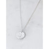 Roxie Hammered Initial Necklace-Deluxur