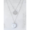 Roxie Hammered Initial Necklace-Deluxur