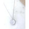 Roxie Hammered Initial Necklace-Deluxur