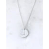 Roxie Hammered Initial Necklace-Deluxur