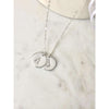 Silver 2 Initial Discs Necklace-Deluxur