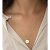 Sophia Large Initial Disc Necklace-Deluxur