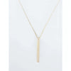 Vertical Initial Bar Necklace-Deluxur