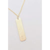 Vertical Initial Bar Necklace-Deluxur
